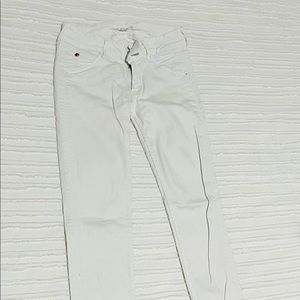 White Hudson mid rise Collin jeans size 26